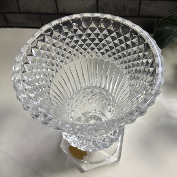 Vintage Val Saint Lambert crystal vase, in the Wagram pattern made in Belgium - Picture 4 of 7